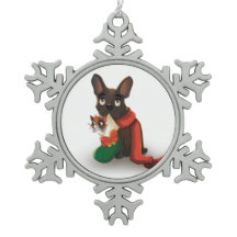 Pax som transporterar Huey i julklapp Snowflake