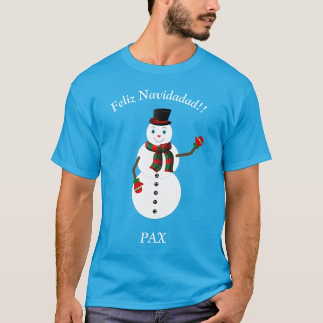 PAX the snowman T Shirt (Framsida)