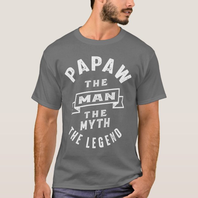 Paxa mannen myten om den förklarande papppresenten t shirt (Framsida)