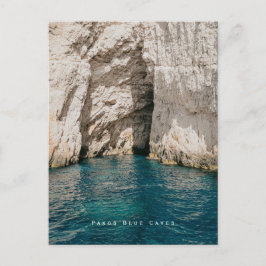 Paxos Blue Caves Greece Coastal Vykort