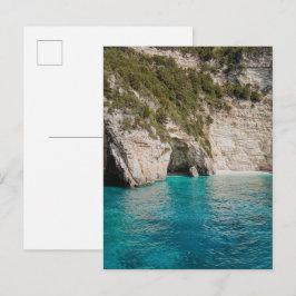 Paxos Caves Greece Coastal Postcard (no text) Vykort
