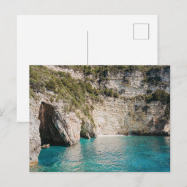 Paxos Caves Greece Coastal Postcard (no text) Vykort