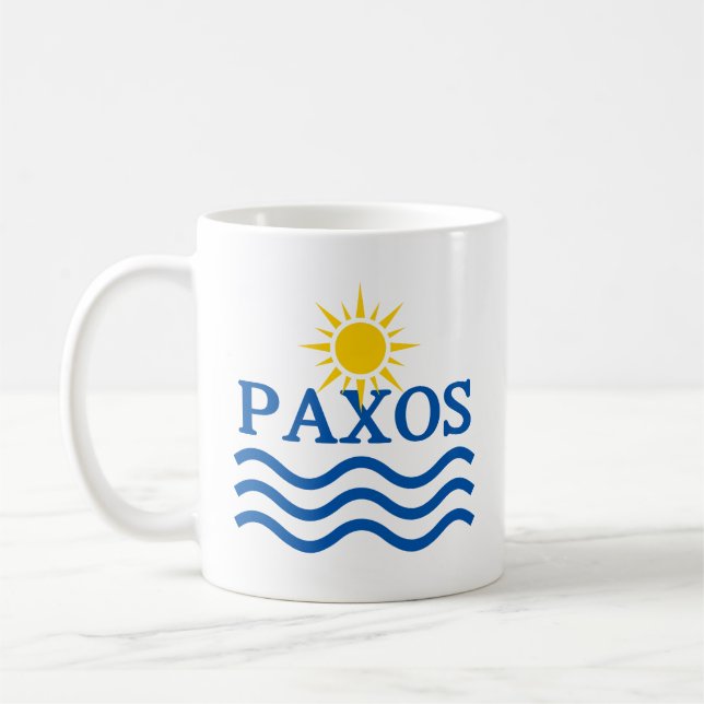 PAXOS Grekland, Sol Vinkarare Kaffemugg (Vänster)
