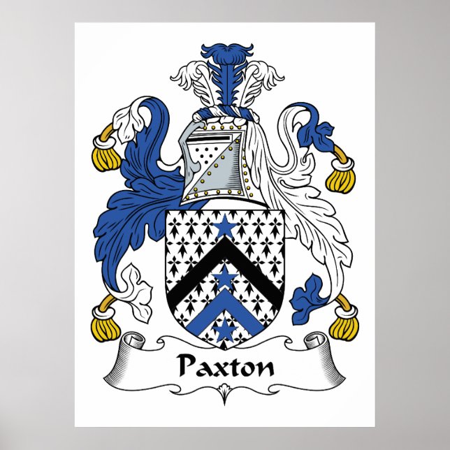 Paxton Family Crest Poster (Framsidan)