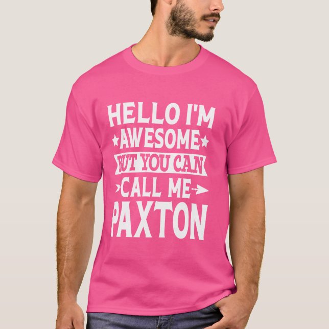 Paxton Surname Ring mig Paxton Family Team Efterna T Shirt (Framsida)