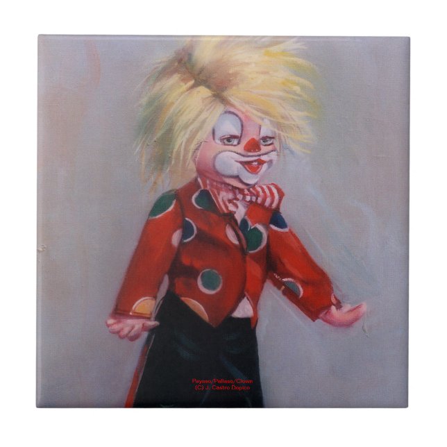 Payaso/Pallaso/Clown Kakelplatta (Framsidan)