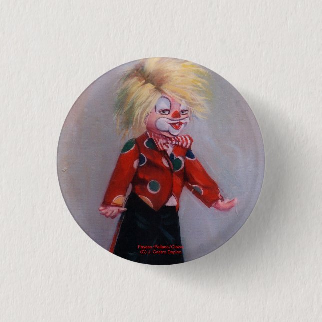 Payaso/Pallaso/Clown Knapp (Framsida)