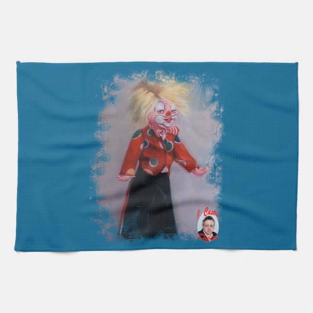 Payaso/Pallaso/Clown Kökshandduk (Horisontell)