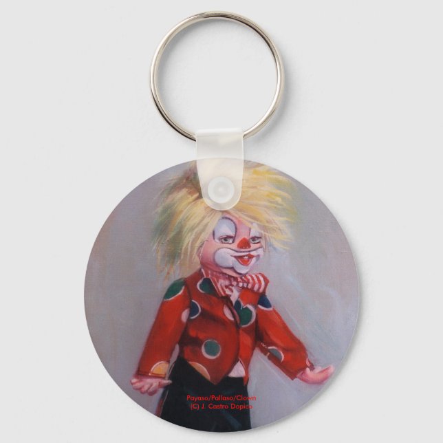 Payaso/Pallaso/Clown Nyckelring (Framsida)