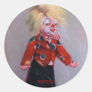 Payaso/Pallaso/Clown Runt Klistermärke