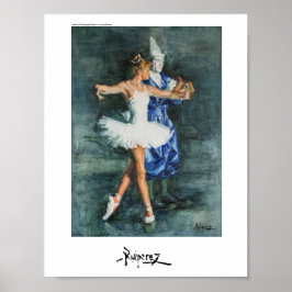 Payaso y Bailarina, by Ruiperez Poster
