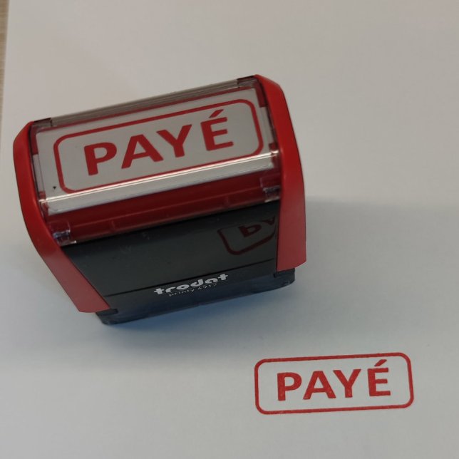 PAYÉ SJÄLVFÄRGANDE STÄMPEL (Skapare uppladdad)