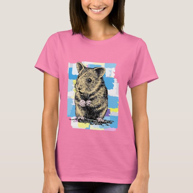 Payed Hamster Tee Shirt (Framsida)