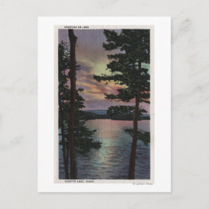 Payette Lake, ID - Afton på sjöscen Vykort