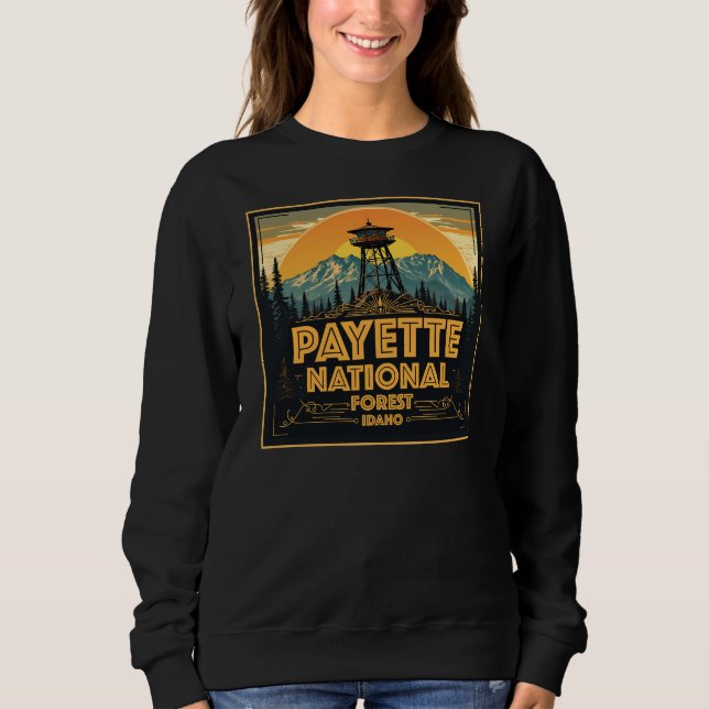 Payette National Forest Idaho T Shirt (Framsida)