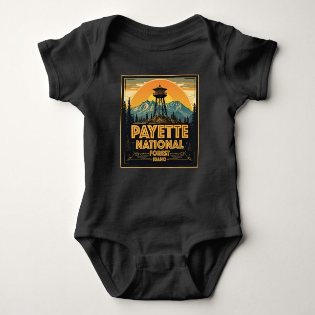 Payette National Forest Idaho T Shirt (Framsida)
