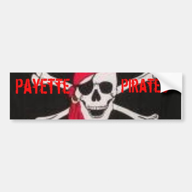 Payette Pirate Klistermärke (Framsidan)
