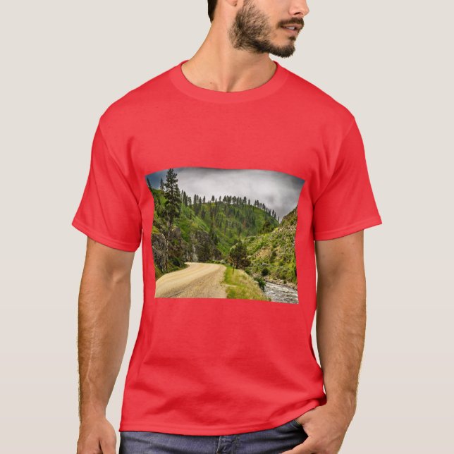 Payette River Scenia Byway Oversized T Shirt (Framsida)