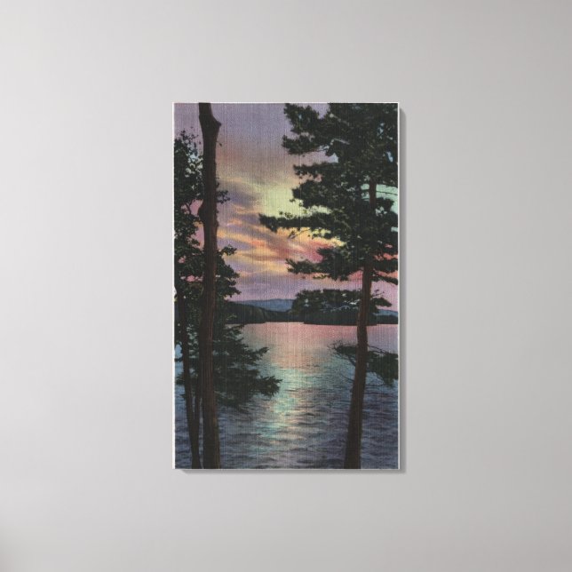 Payette Sjö, ID - Evintide på Sjö Scene Canvastryck (Framsida)