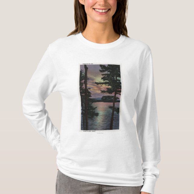 Payette sjö, legitimation - Evintide på sjöplats T Shirt (Framsida)
