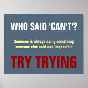 Paynes Grått White Red som sa att det inte går att Poster