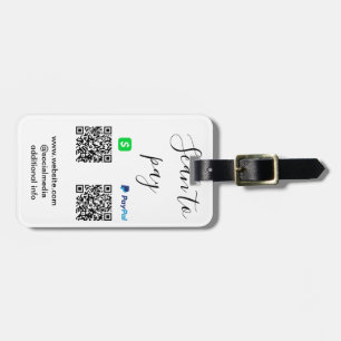 Paypal Cashapp skanna för att betala QR lägg till Bagagebricka