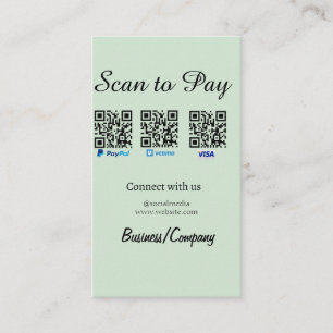 paypal venmo visa kort skanna för att betala QR so