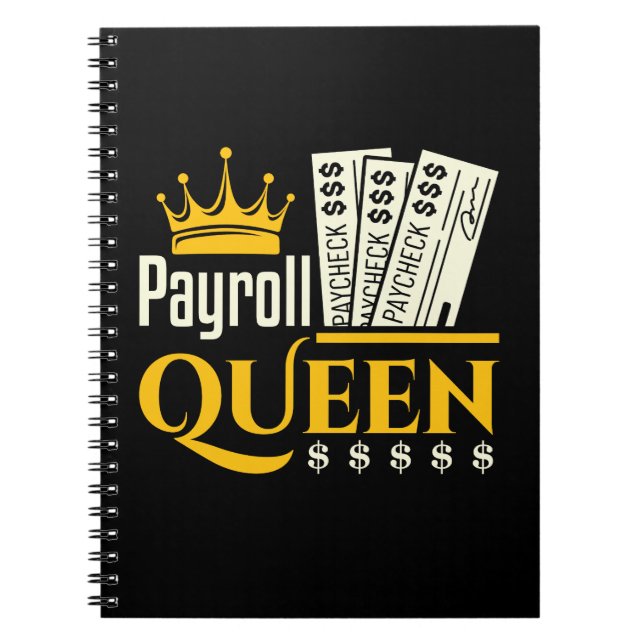 Payroll Queen Anteckningsbok (Framsidan)