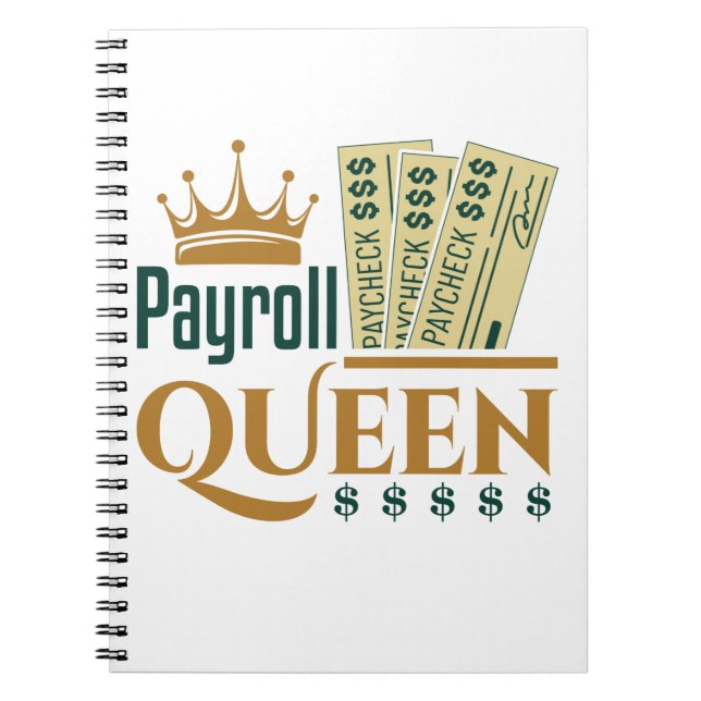 Payroll Queen Anteckningsbok (Framsidan)