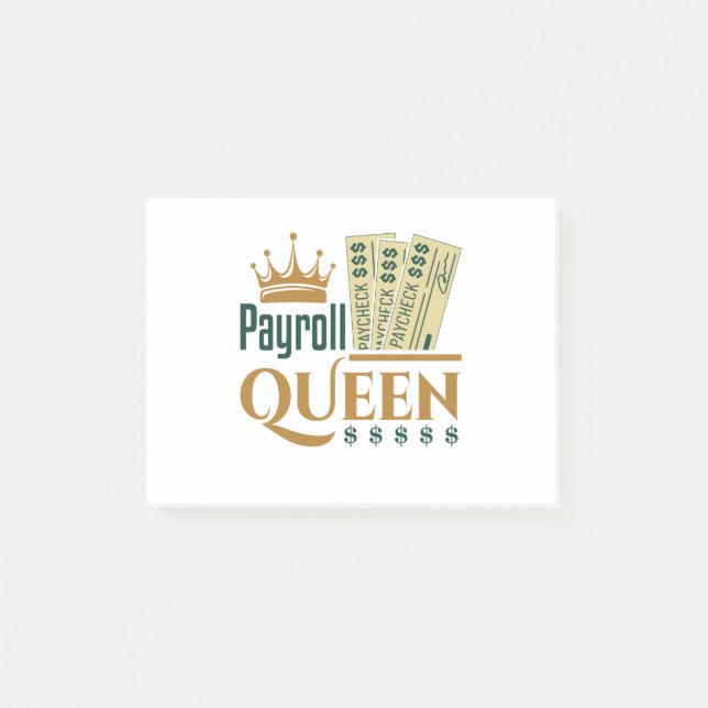 Payroll Queen Post-it Block (Framsida)
