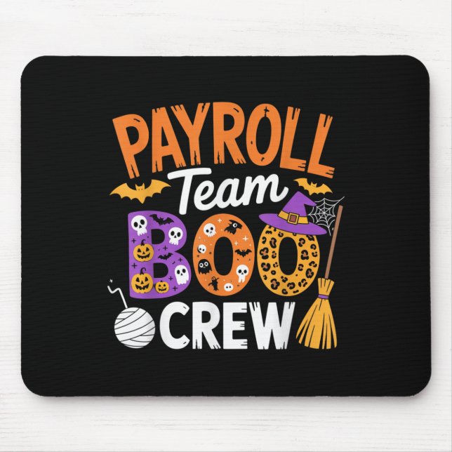 Payroll Team Boo Crew Halloween Matching Soky Outf Musmatta (Framsidan)