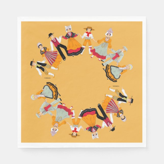 Pays de Loire, France Pappersservett (Framsidan)