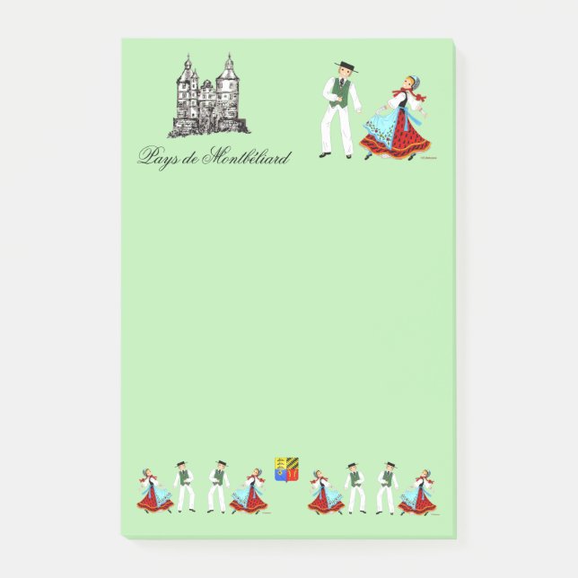 Pays de Montbéliard, France Post-it Block (Framsida)