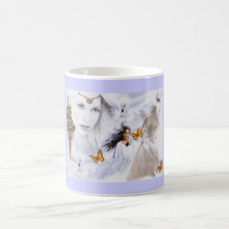 Paysage Amérindienne Ange papillons Kaffemugg