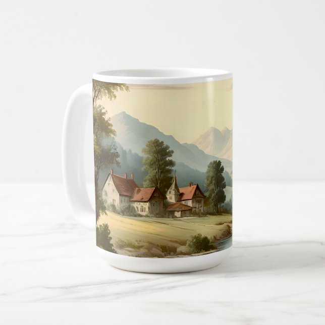 Paysage de montagne kaffemugg (Framsida vänster)