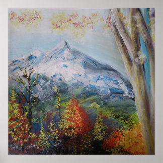 Paysage des Alpes 3 Poster