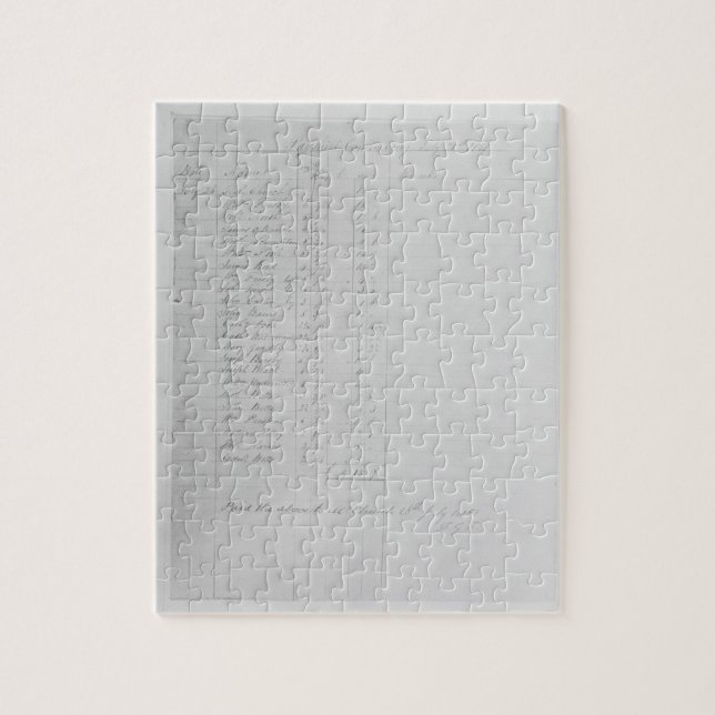 Paysheet 1851 (skriva & bläck på papper) pussel (Vertikal)