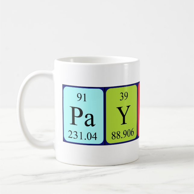 Payton Periodisk bord namn mugg (Vänster)