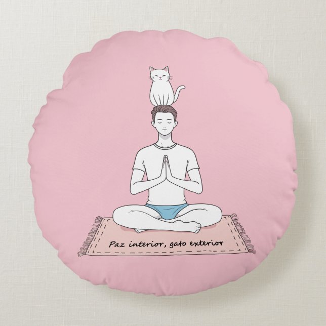 Paz Interior, Gato Exterior Rund Kudde (Framsidan)