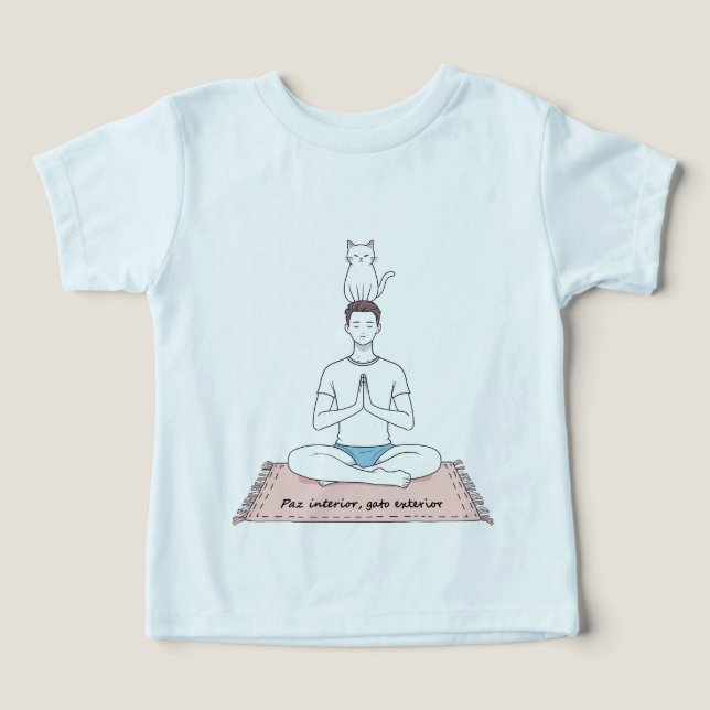 Paz Interior, Gato Exterior T Shirt (Design Framsida)
