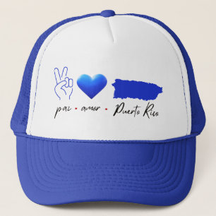 Paz Kärlek Puerto Rico Keps
