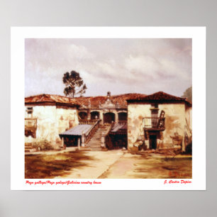 Pazo gallego/Pazo galego/Galician land house Poster