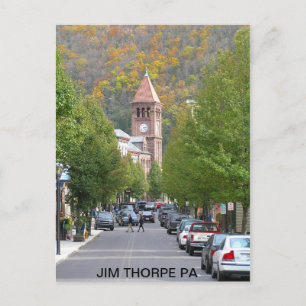 pb030803_main_street2, JIM THORPE PA Vykort