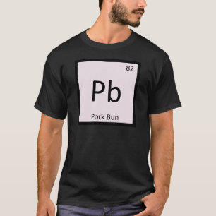 Pb - bord för kinesisk kemi för grisbulle tee shirt