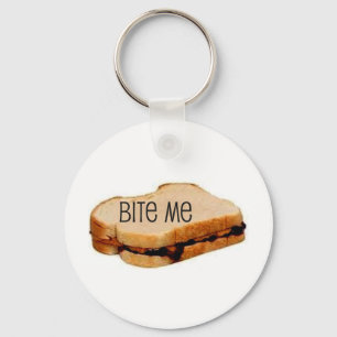 PB&J "BITER MIG" SMÖRGÅSTRYCKET NYCKELRING