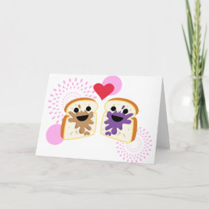 PB& J Kärlek Kort