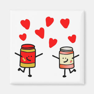 "PB&J-kärlek" magnet