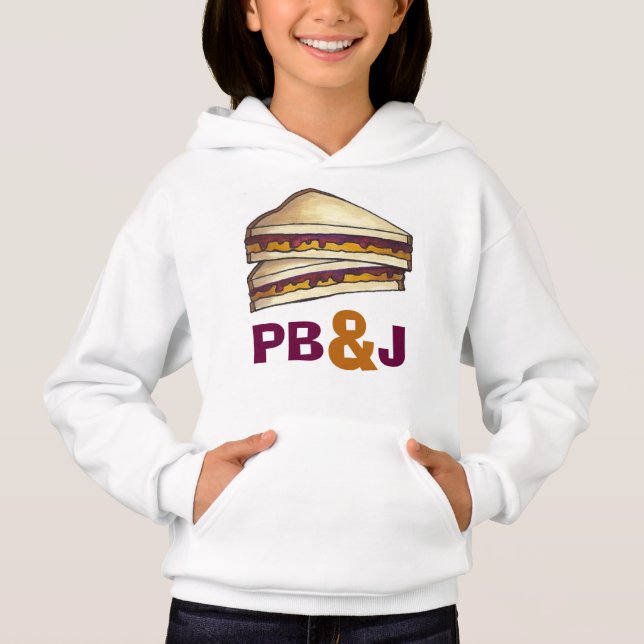 PB&J Peanut Butter and Jelly Sandwich Sweatshirt Tröja (Framsida)