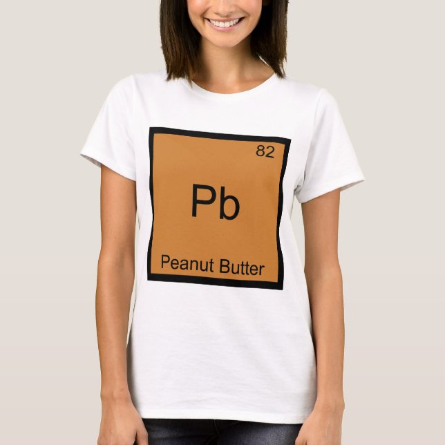 Pb - jordnötssmör fet Inslag kemi T-Shirt (Framsida)
