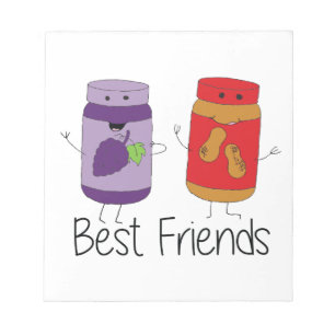 PB och J Best Friends Pb och J BFF Teckning Anteckningsblock